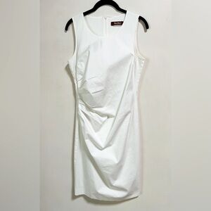 Max Mara White Cotton Sheath
